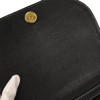 Yves Saint Laurent Black Leather Shoulder Bag