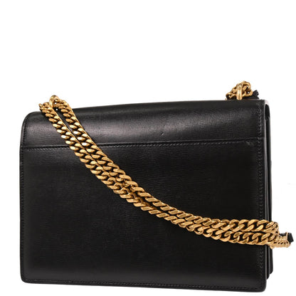 Saint Laurent Black Leather Sunset Shoulder Bag