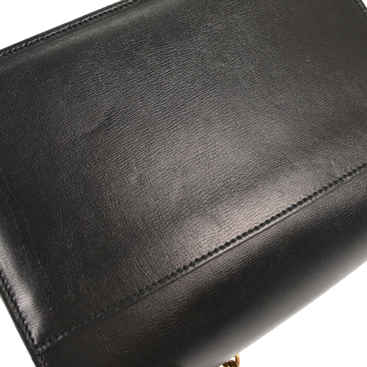 Saint Laurent Black Leather Sunset Shoulder Bag