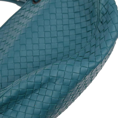 Bottega Veneta Green Lambskin Intrecciato Tote Bag