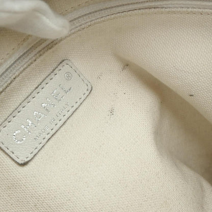 Chanel 2003-2004 Black Perforated Lambskin Baseball Spirit Ligne Hobo Handbag