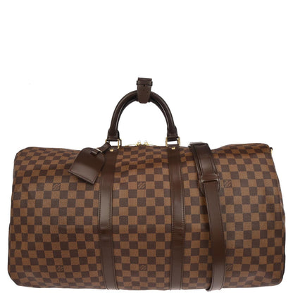 Louis Vuitton 2006 Damier Keepall Bandouliere 55 Duffle Bag N41414