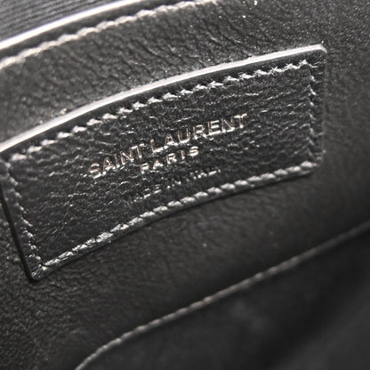 Saint Laurent Black Leather Love Heart Shoulder Bag