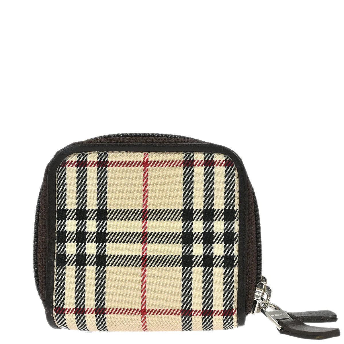 Burberry Beige Burberry Check Coin Case Wallet