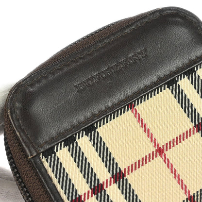 Burberry Beige Burberry Check Coin Case Wallet