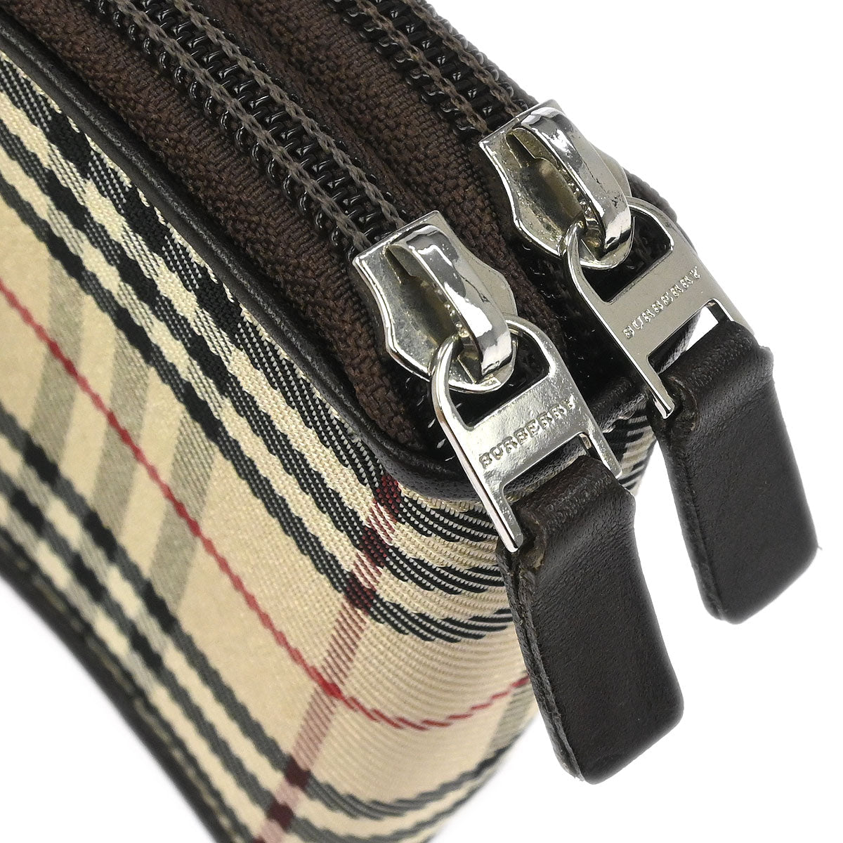 Burberry Beige Burberry Check Coin Case Wallet