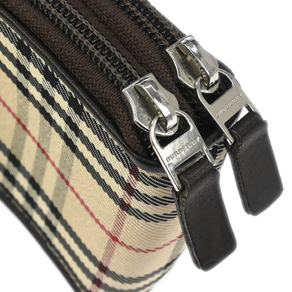 Burberry Beige Burberry Check Coin Case Wallet