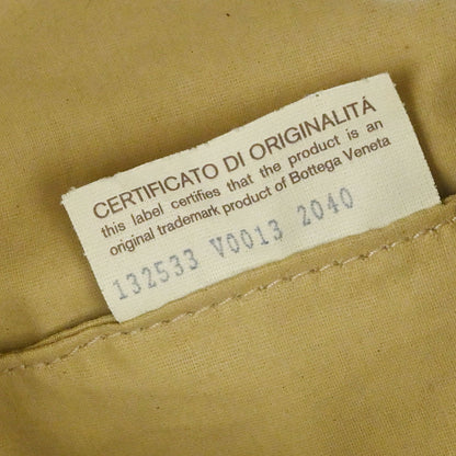 Bottega Veneta Brown Lambskin Intrecciato Pouch