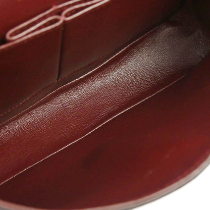 Chanel 2003-2004 Black Lambskin Medium Classic Double Flap Shoulder Bag