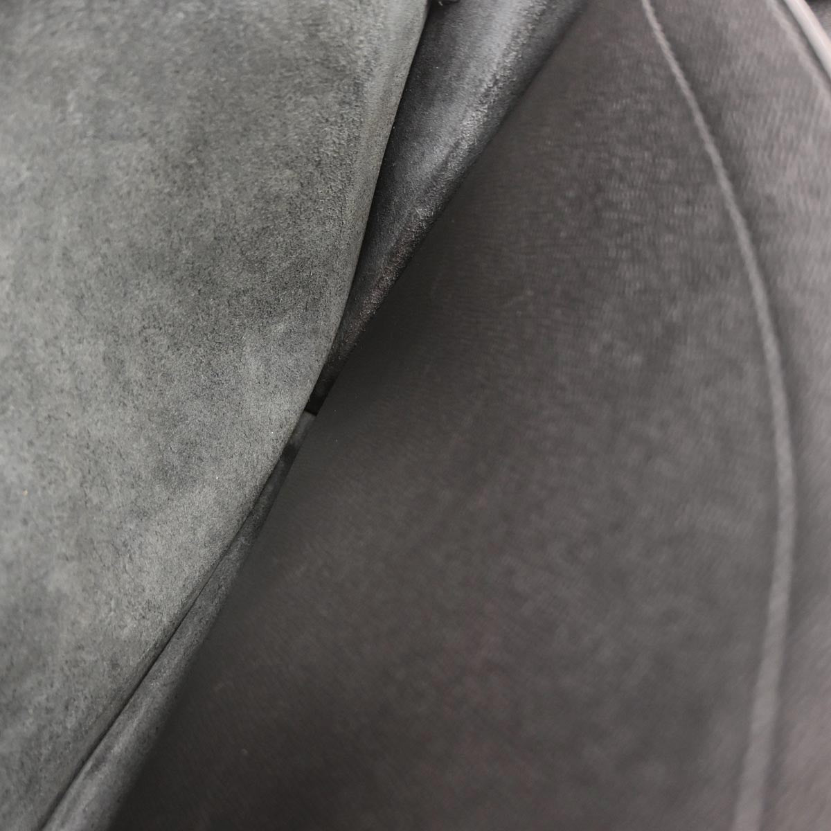 Hermes Black Epsom Kelly Depeche 38 Business Handbag