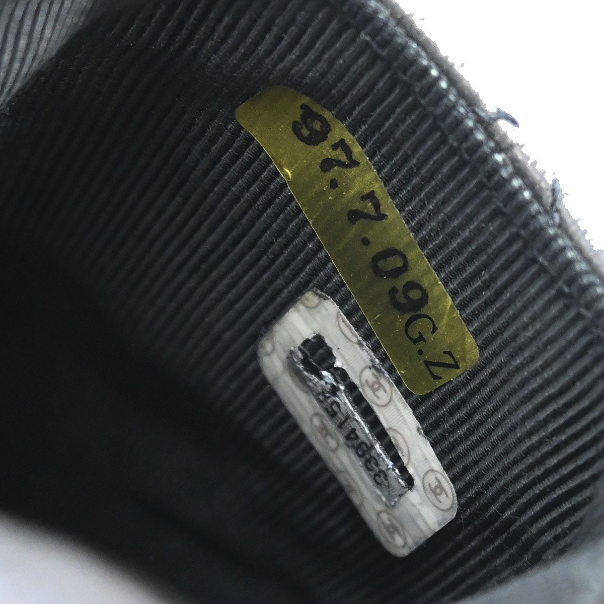 Chanel Black Folding Umbrella & Bag Set Small Good