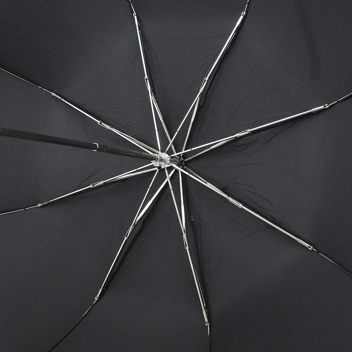 Chanel Black Folding Umbrella & Bag Set Small Good