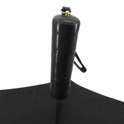 Chanel Black Folding Umbrella & Bag Set Small Good