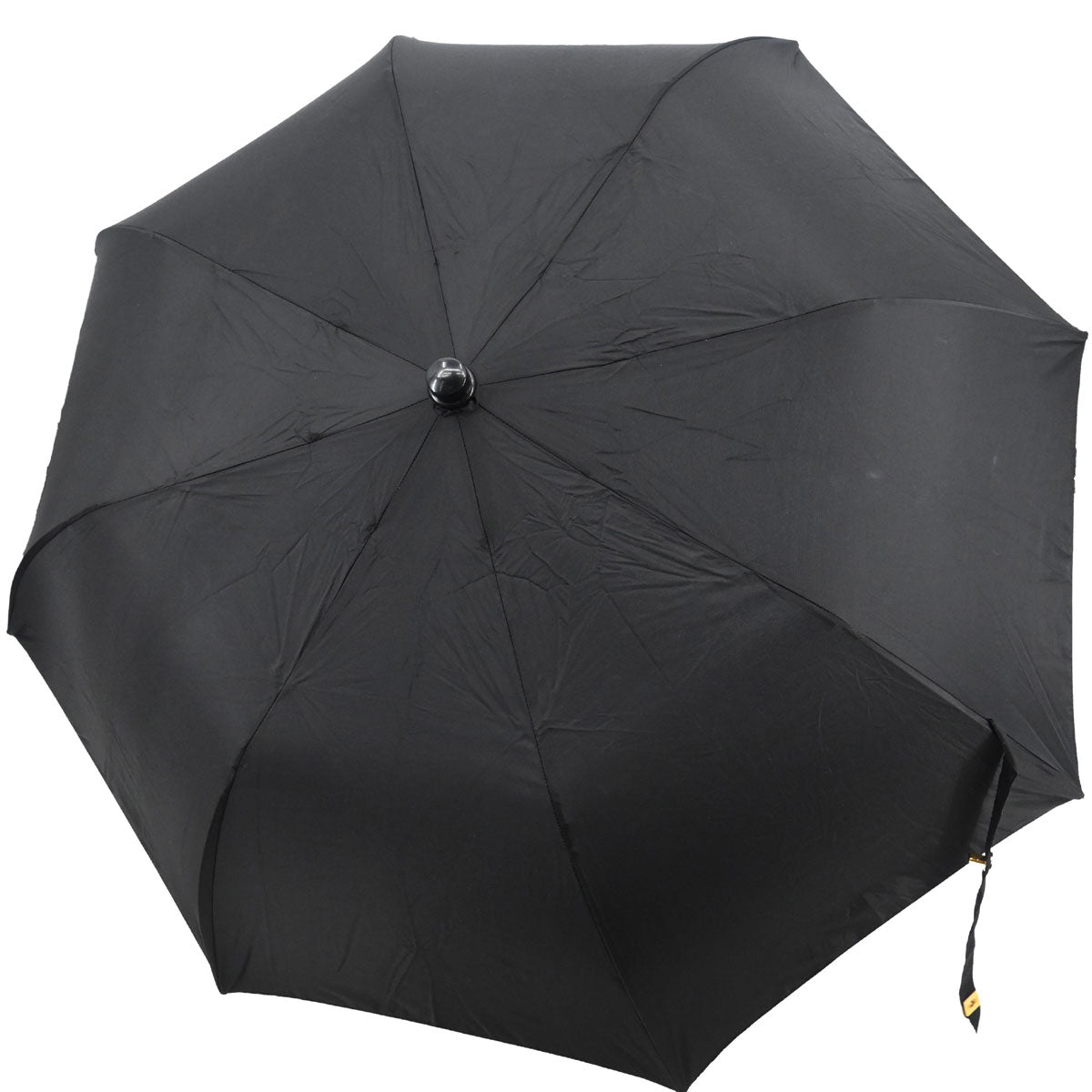 Chanel Black Folding Umbrella & Bag Set Small Good