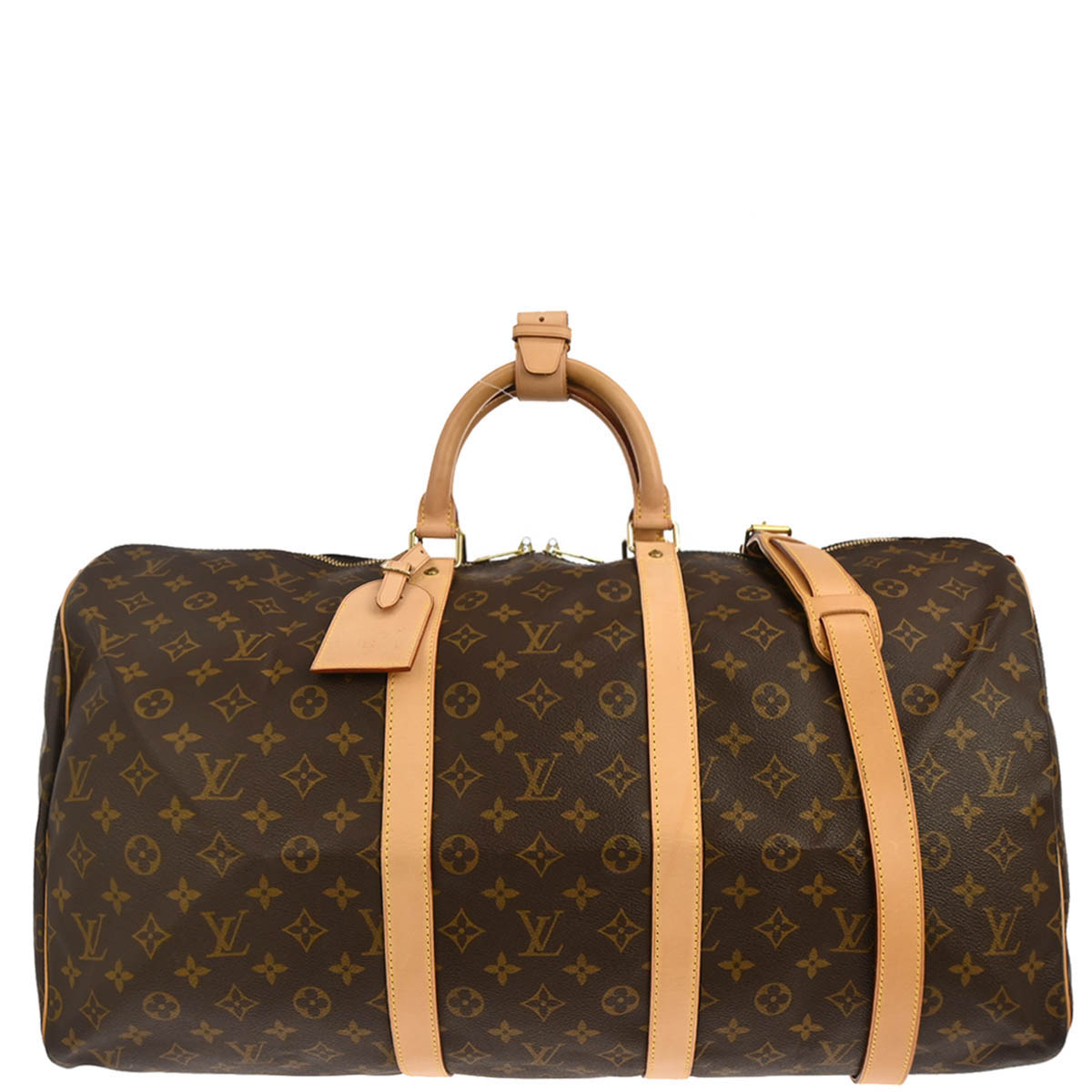 Louis Vuitton Monogram Keepall Bandouliere 55 Travel Bag
