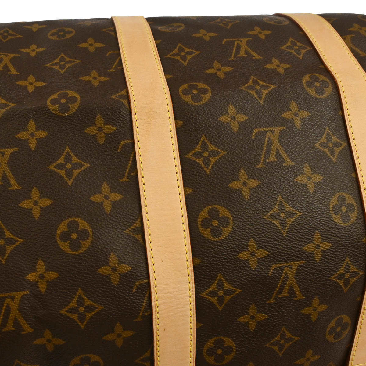 Louis Vuitton Monogram Keepall Bandouliere 55 Travel Bag