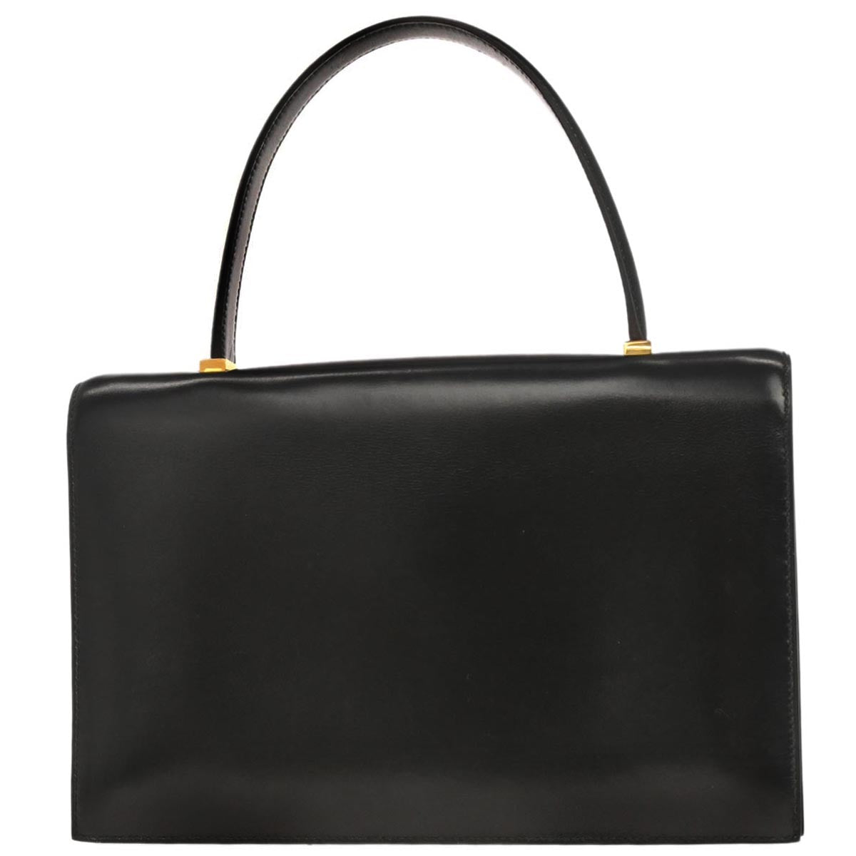Hermes Black Box Calf Piano Handbag
