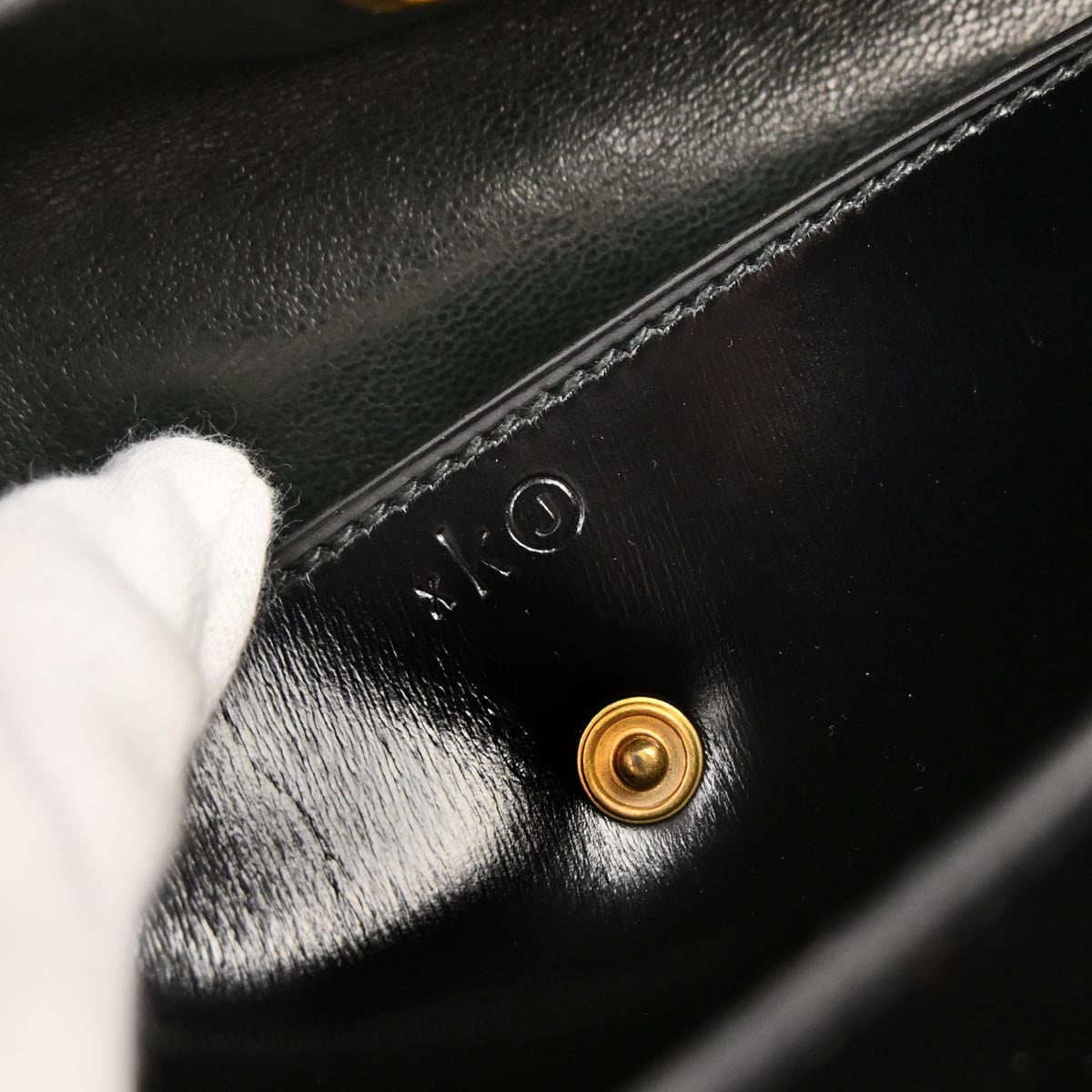 Hermes Black Box Calf Piano Handbag