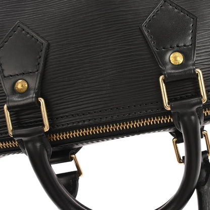 Louis Vuitton Black Epi Speedy 25 Handbag M43012
