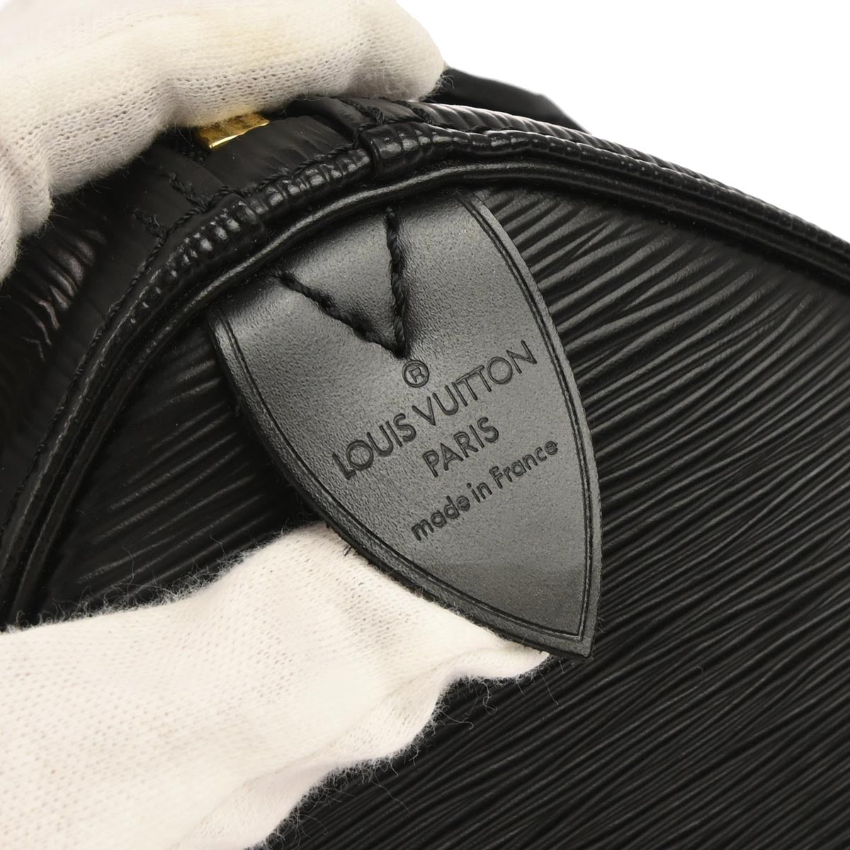 Louis Vuitton Black Epi Speedy 25 Handbag M43012