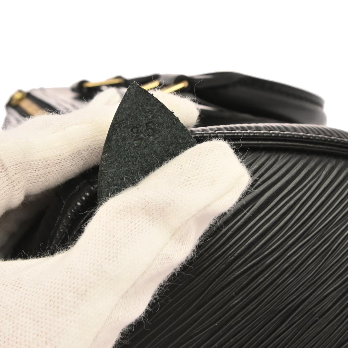 Louis Vuitton Black Epi Speedy 25 Handbag M43012
