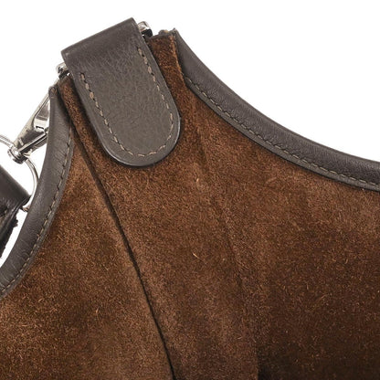 Hermes Chocolat Taurillon Clemence Evelyne 2 TGM Shoulder Bag