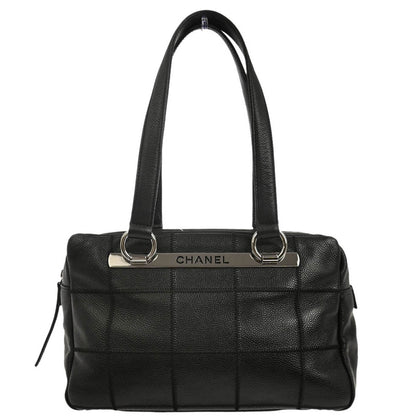 Chanel 2005-2006 Black Caviar Skin Choco Bar Handbag