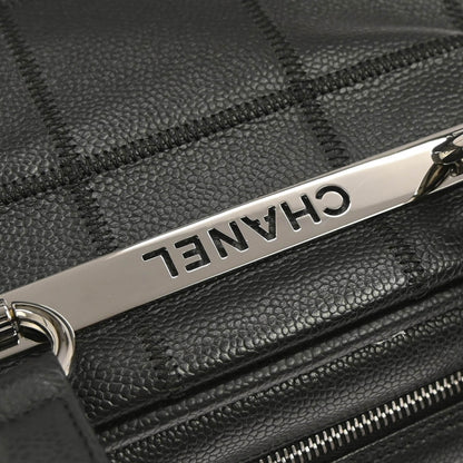 Chanel 2005-2006 Black Caviar Skin Choco Bar Handbag