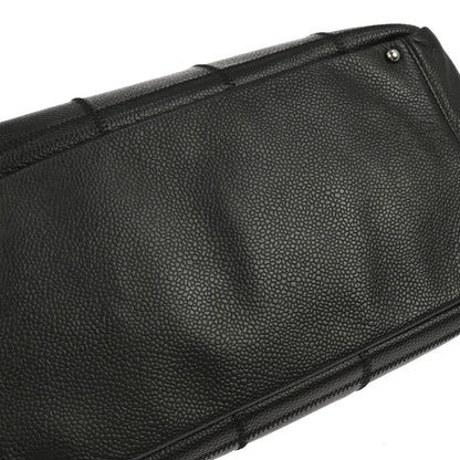 Chanel 2005-2006 Black Caviar Skin Choco Bar Handbag