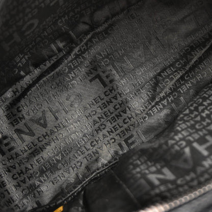 Chanel 2005-2006 Black Caviar Skin Choco Bar Handbag