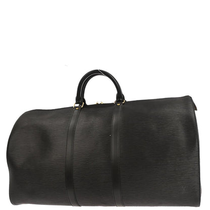 Louis Vuitton Black Epi Keepall 55 Travel Handbag M42952