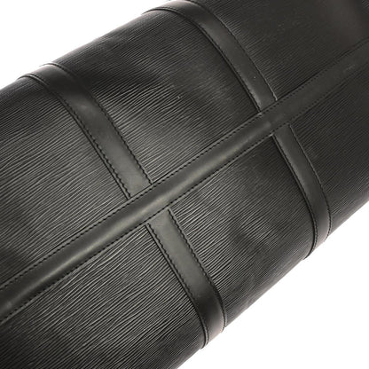 Louis Vuitton Black Epi Keepall 55 Travel Handbag M42952