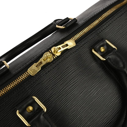 Louis Vuitton Black Epi Keepall 55 Travel Handbag M42952