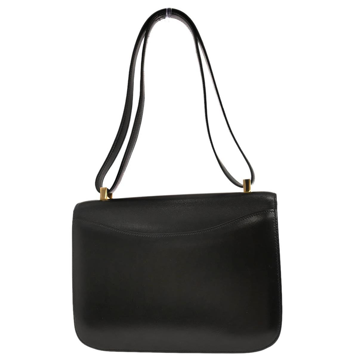 Hermes Black Box Calf Constance 23 Shoulder Bag