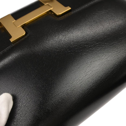 Hermes Black Box Calf Constance 23 Shoulder Bag