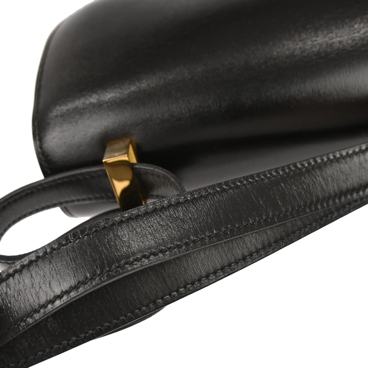 Hermes Black Box Calf Constance 23 Shoulder Bag