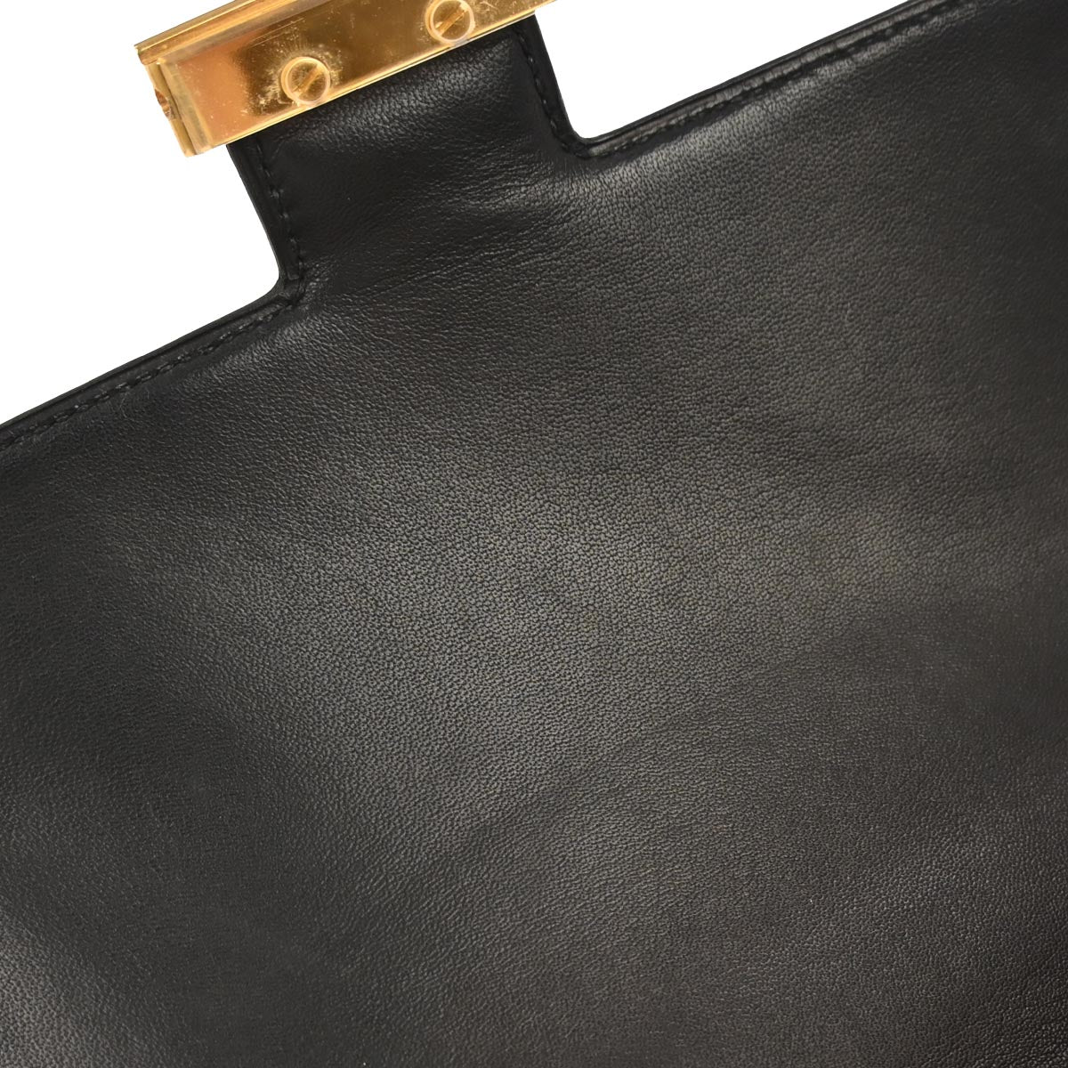 Hermes Black Box Calf Constance 23 Shoulder Bag