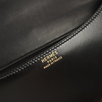 Hermes Black Box Calf Constance 23 Shoulder Bag