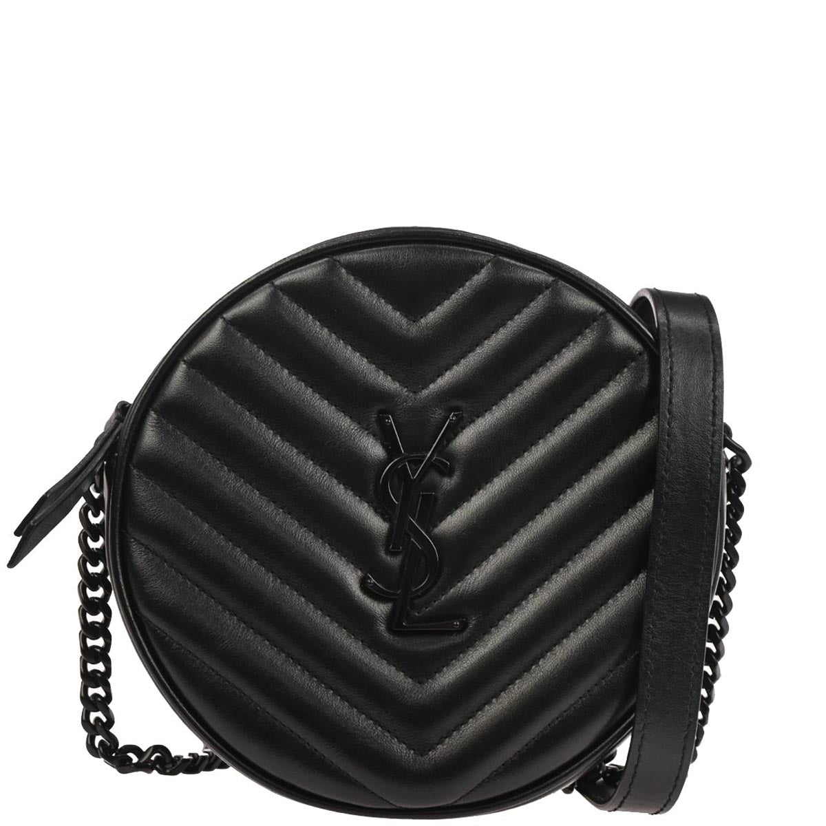 Saint Laurent Black Vinyle Shoulder Bag