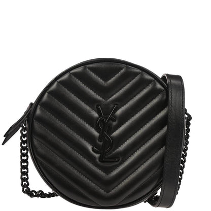 Saint Laurent Black Vinyle Shoulder Bag