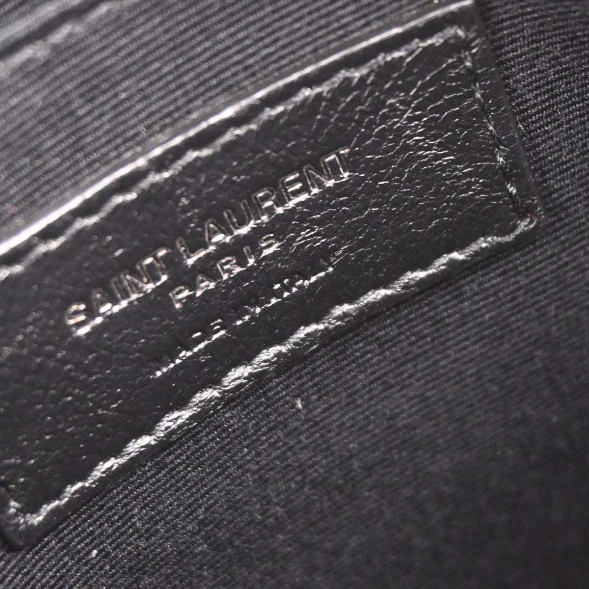 Saint Laurent Black Vinyle Shoulder Bag