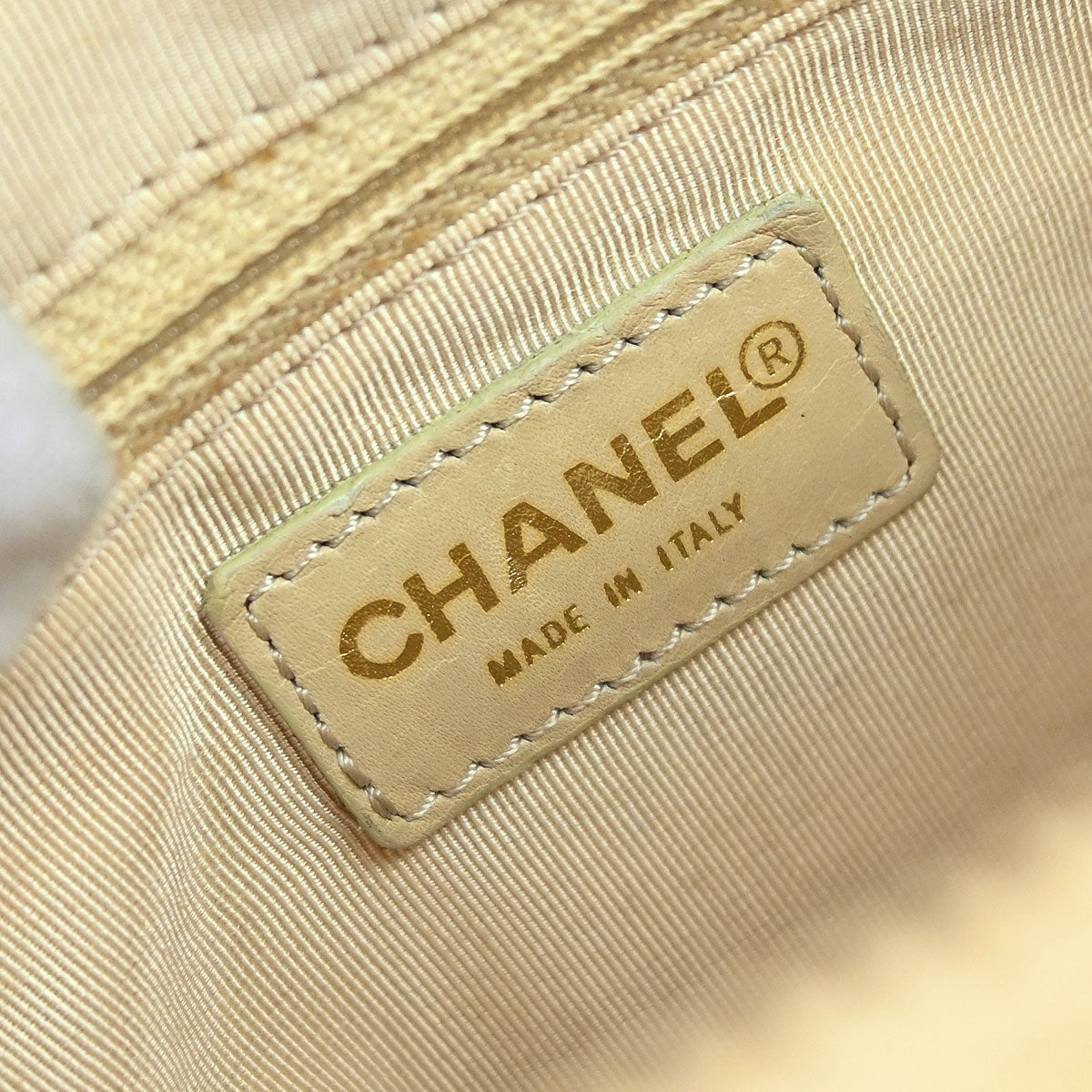 Chanel 2002-2003 Beige Caviar Skin Petite Timeless Tote PTT Chain Handbag