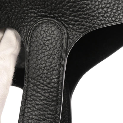 Hermes Black Taurillon Clemence Picotin Lock 22 MM Handbag