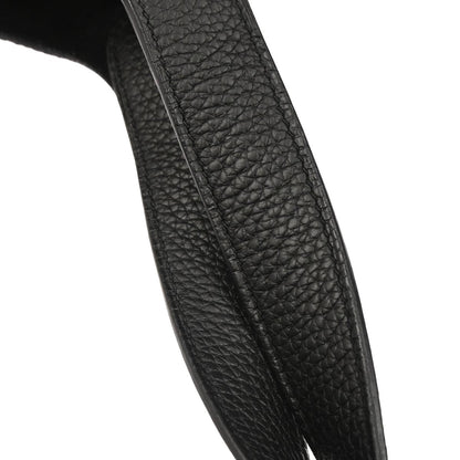 Hermes Black Taurillon Clemence Picotin Lock 22 MM Handbag