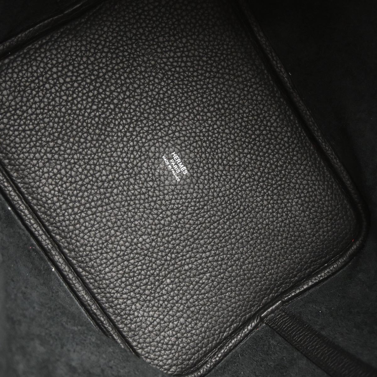 Hermes Black Taurillon Clemence Picotin Lock 22 MM Handbag