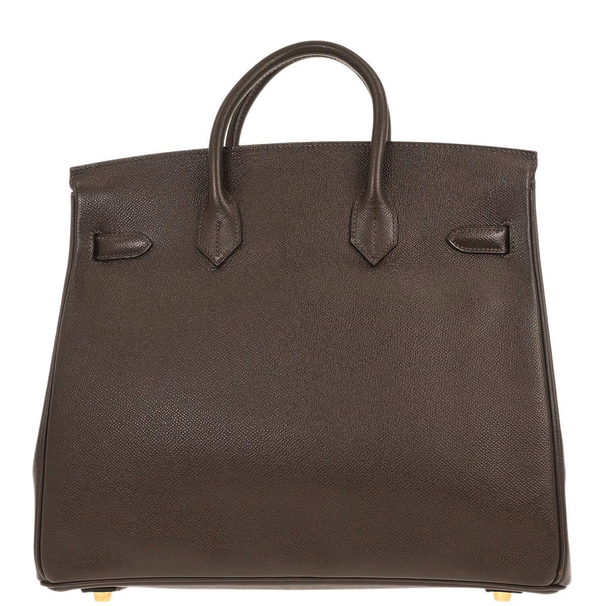 Hermes Chocolat Epsom Haut a Courroies 32 Handbag