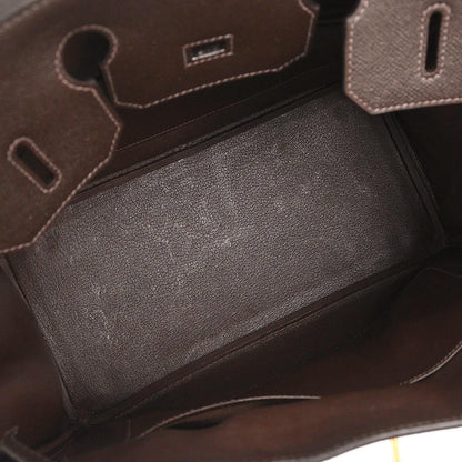 Hermes Chocolat Epsom Haut a Courroies 32 Handbag