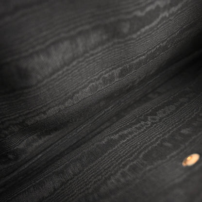 Chanel 1986-1988 Black Lambskin Bicolore Clutch Bag