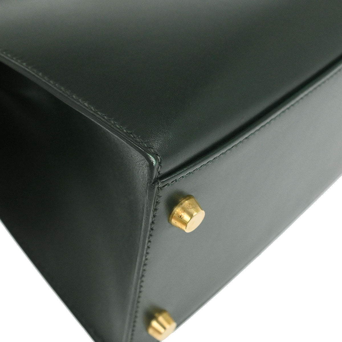 Hermes Vert Fonce Box Calf Kelly 32 Sellier 2way Shoulder Handbag