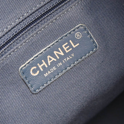 Chanel 2012-2013 Blue Perforated Calfskin Up In The Air Tote Chain Handbag